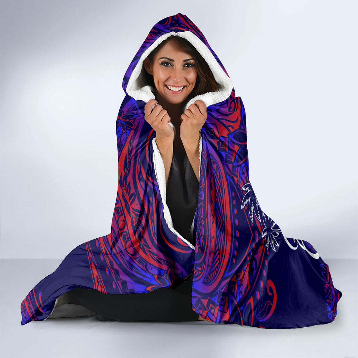 Father's Day American Samoa Hooded Blanket Special Dad Polynesia Paradise DT02 - Polynesian Pride