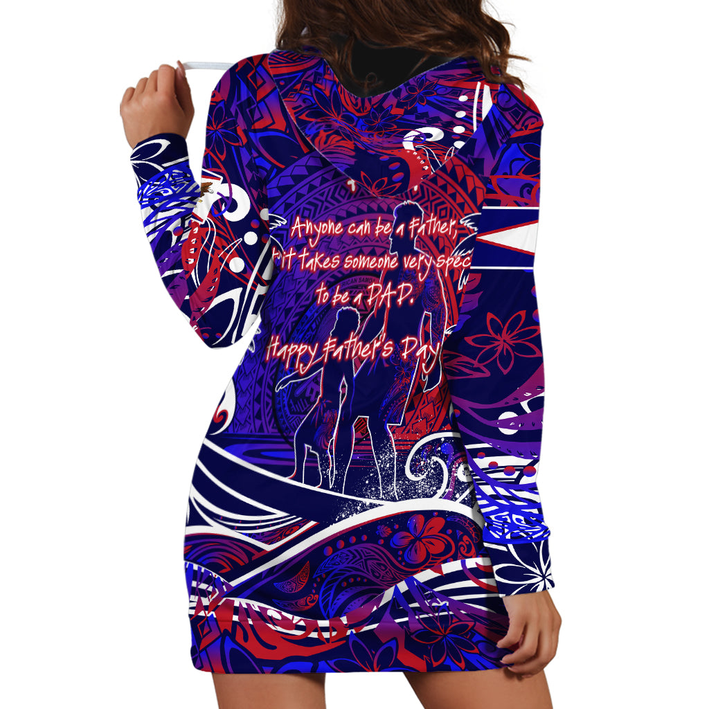Father's Day American Samoa Hoodie Dress Special Dad Polynesia Paradise DT02 - Polynesian Pride