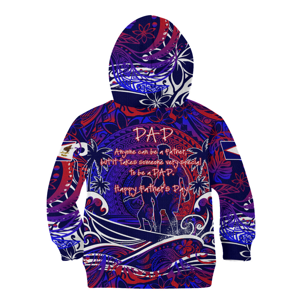 Father's Day American Samoa Kid Hoodie Special Dad Polynesia Paradise DT02 - Polynesian Pride