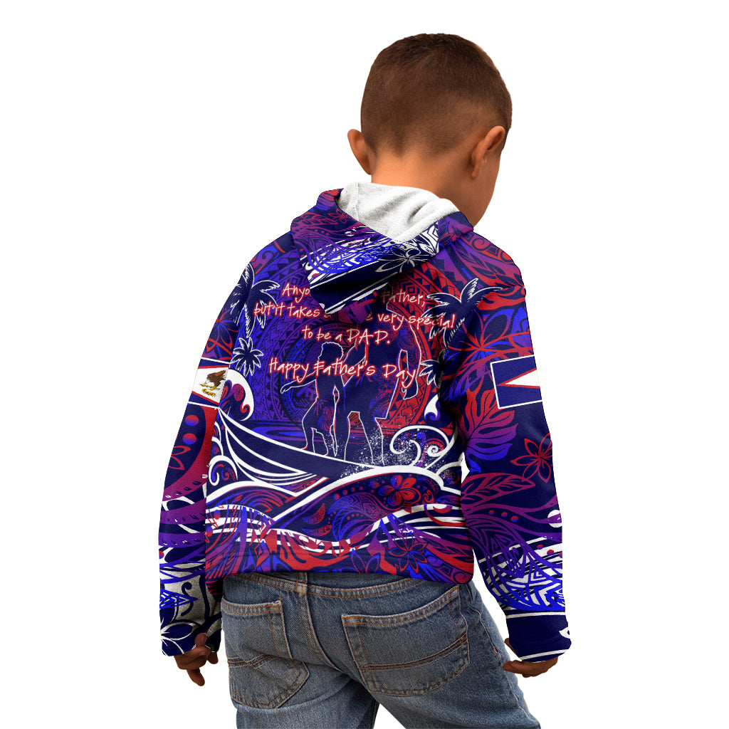 Father's Day American Samoa Kid Hoodie Special Dad Polynesia Paradise DT02 - Polynesian Pride
