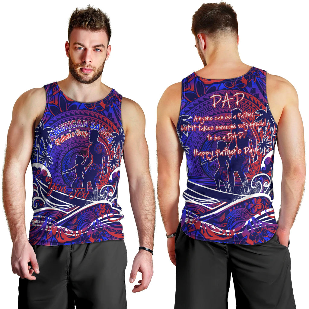 Father's Day American Samoa Men Tank Top Special Dad Polynesia Paradise DT02 - Polynesian Pride