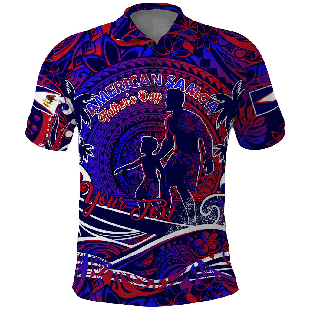 Father's Day American Samoa Polo Shirt Special Dad Polynesia Paradise