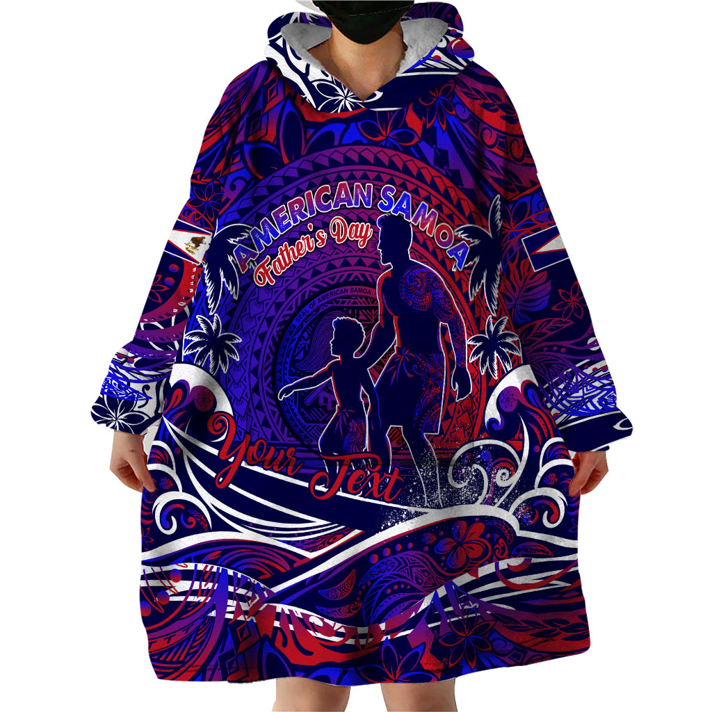 Father's Day American Samoa Wearable Blanket Hoodie Special Dad Polynesia Paradise DT02 - Polynesian Pride