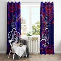 Father's Day American Samoa Window Curtain Special Dad Polynesia Paradise DT02 - Polynesian Pride