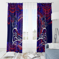 Father's Day American Samoa Window Curtain Special Dad Polynesia Paradise DT02 - Polynesian Pride