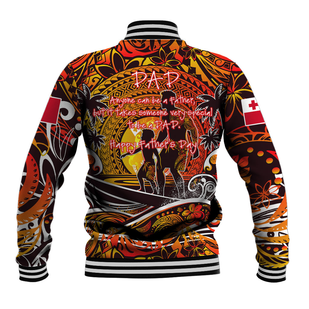 Father's Day Tonga Baseball Jacket Special Dad Polynesia Paradise DT02 - Polynesian Pride