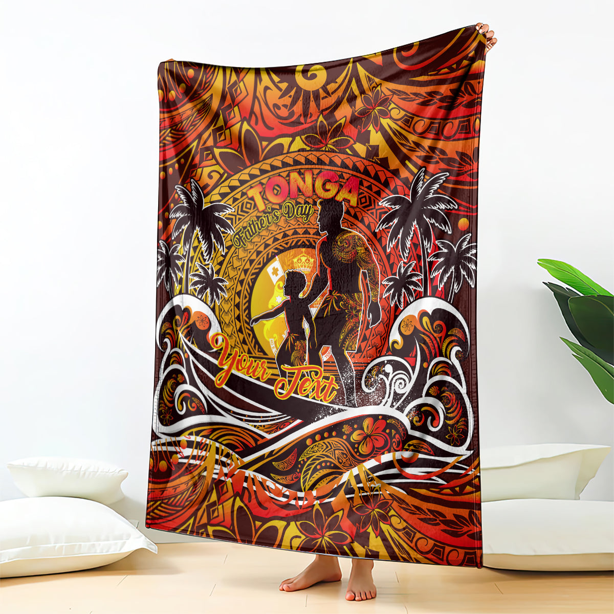 Father's Day Tonga Blanket Special Dad Polynesia Paradise DT02 - Polynesian Pride
