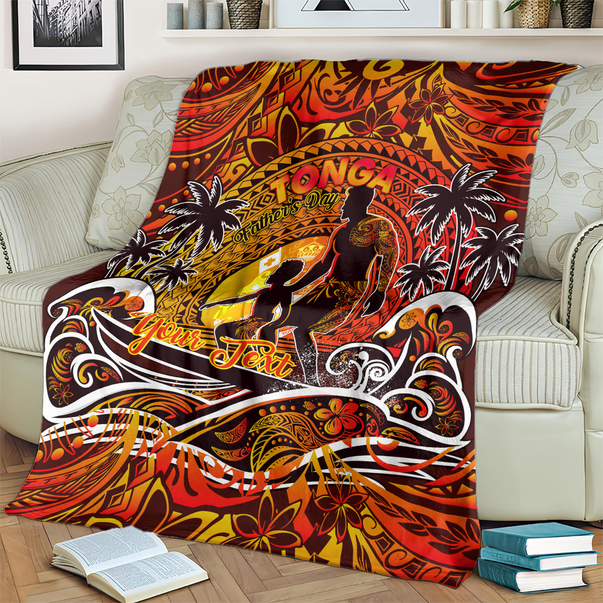 Father's Day Tonga Blanket Special Dad Polynesia Paradise DT02 - Polynesian Pride