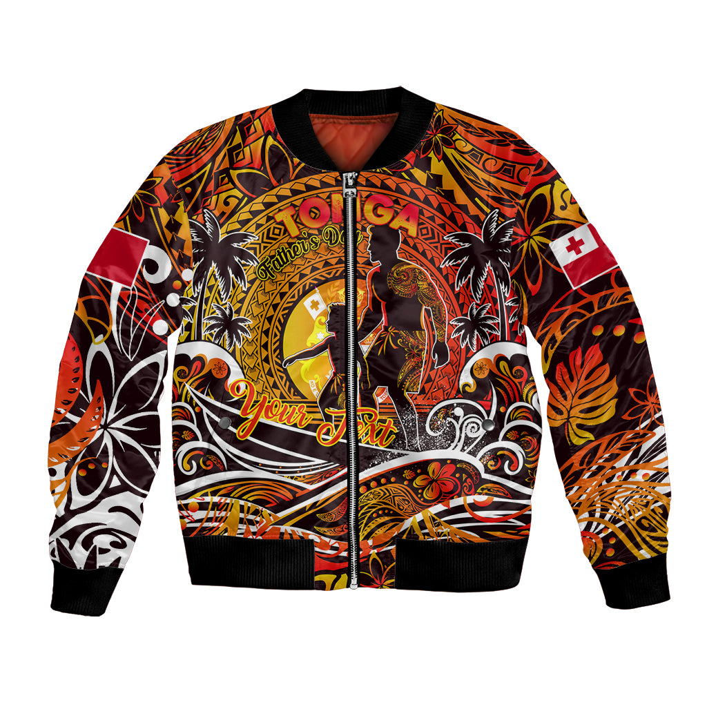 Father's Day Tonga Bomber Jacket Special Dad Polynesia Paradise