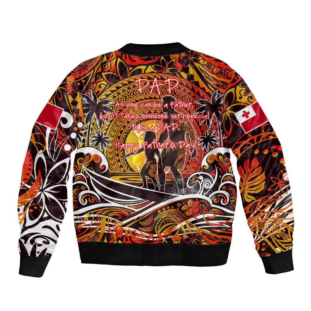 Father's Day Tonga Bomber Jacket Special Dad Polynesia Paradise DT02 - Polynesian Pride