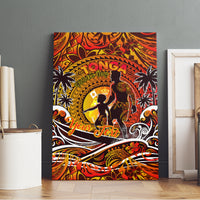 Father's Day Tonga Canvas Wall Art Special Dad Polynesia Paradise DT02 - Polynesian Pride