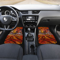 Father's Day Tonga Car Mats Special Dad Polynesia Paradise DT02 Set 2pcs - Front Orange - Polynesian Pride