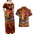 Father's Day Tonga Couples Matching Off Shoulder Maxi Dress and Hawaiian Shirt Special Dad Polynesia Paradise