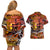 Father's Day Tonga Couples Matching Off Shoulder Short Dress and Hawaiian Shirt Special Dad Polynesia Paradise