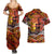 Father's Day Tonga Couples Matching Summer Maxi Dress and Hawaiian Shirt Special Dad Polynesia Paradise