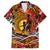 Father's Day Tonga Family Matching Off The Shoulder Long Sleeve Dress and Hawaiian Shirt Special Dad Polynesia Paradise