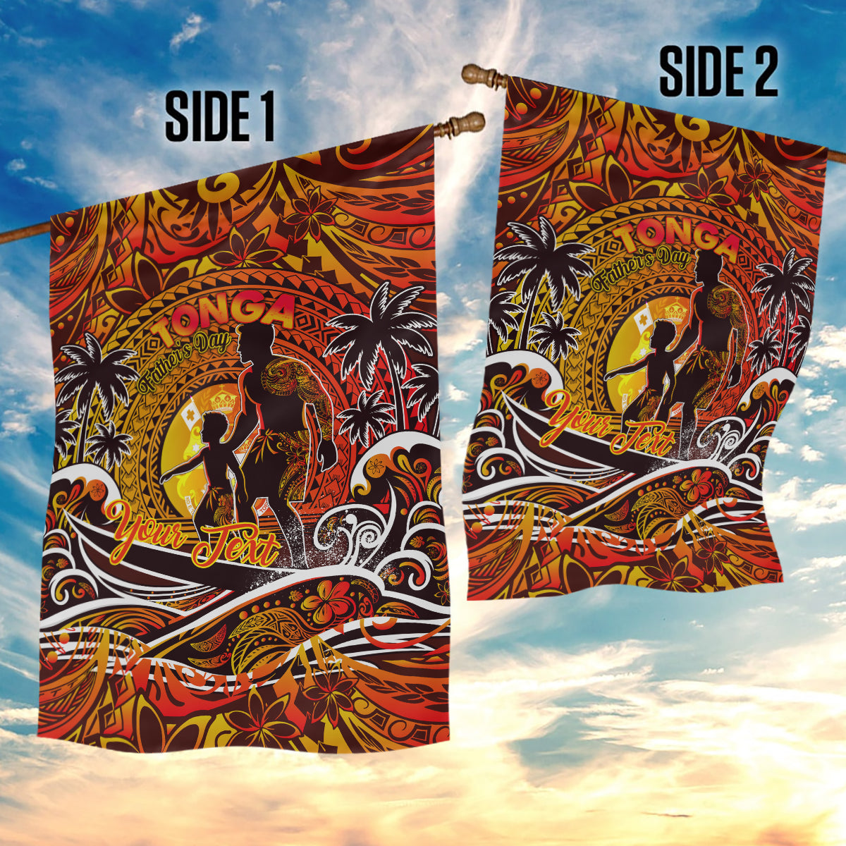 Father's Day Tonga Garden Flag Special Dad Polynesia Paradise DT02 - Polynesian Pride