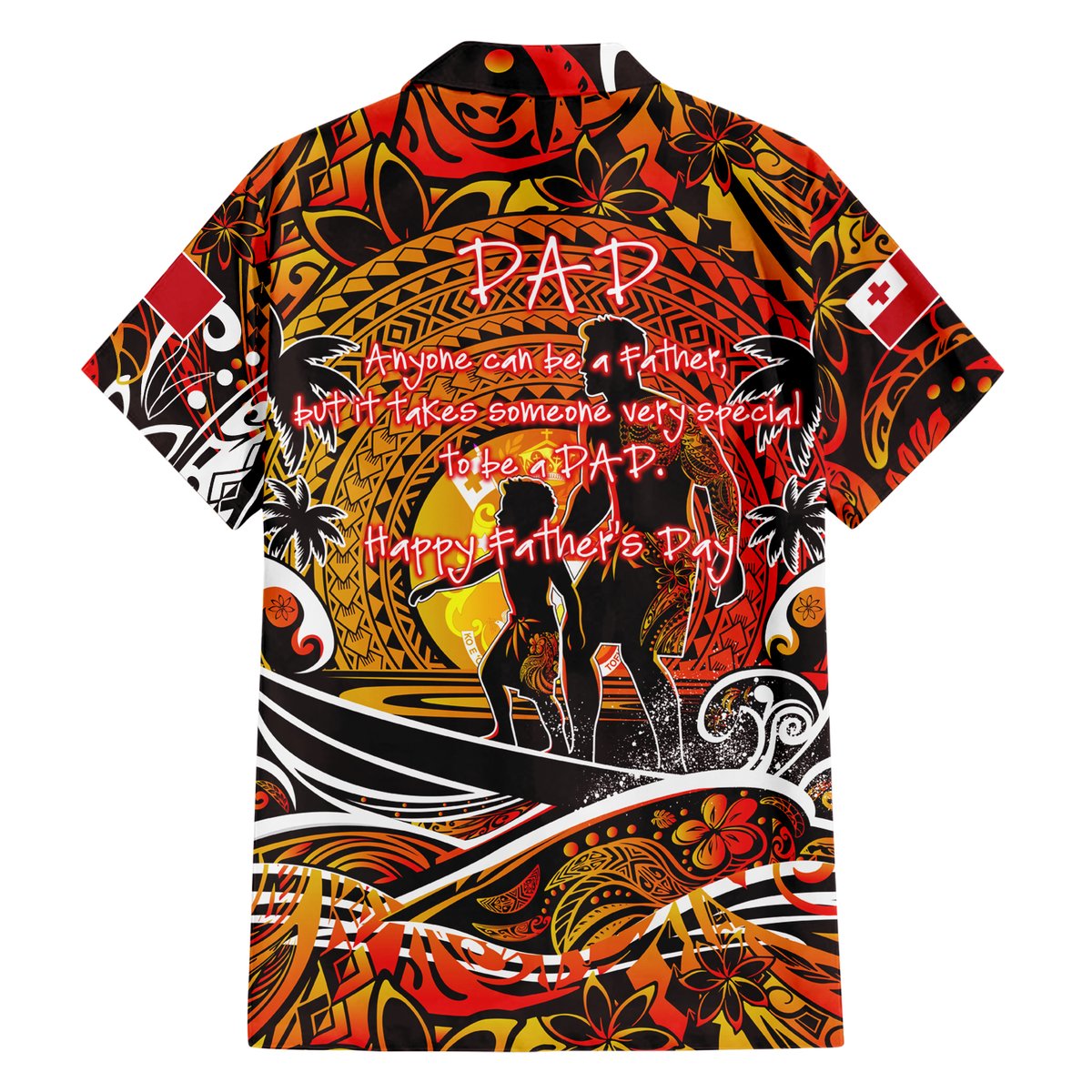 Father's Day Tonga Hawaiian Shirt Special Dad Polynesia Paradise DT02 - Polynesian Pride