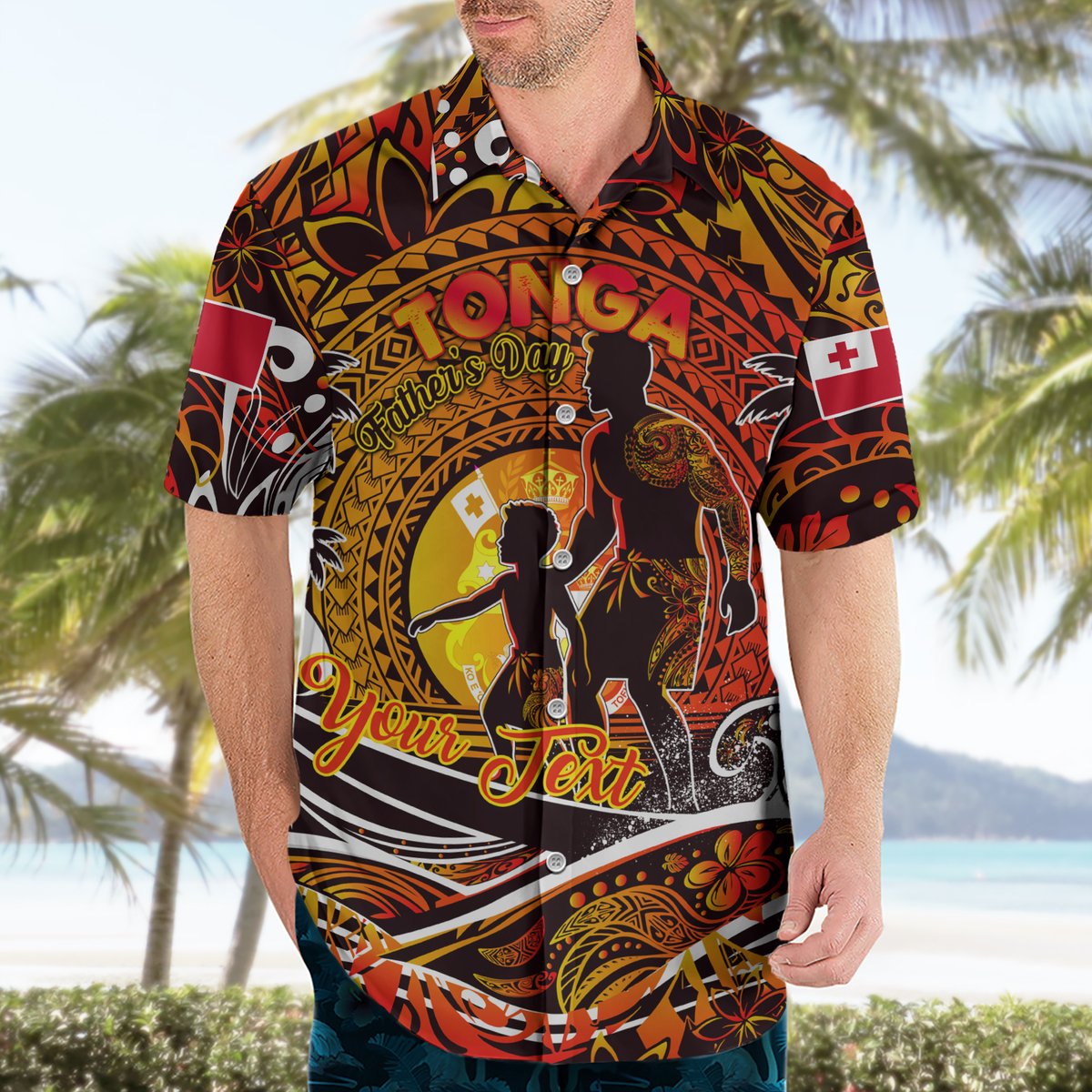 Father's Day Tonga Hawaiian Shirt Special Dad Polynesia Paradise DT02 - Polynesian Pride