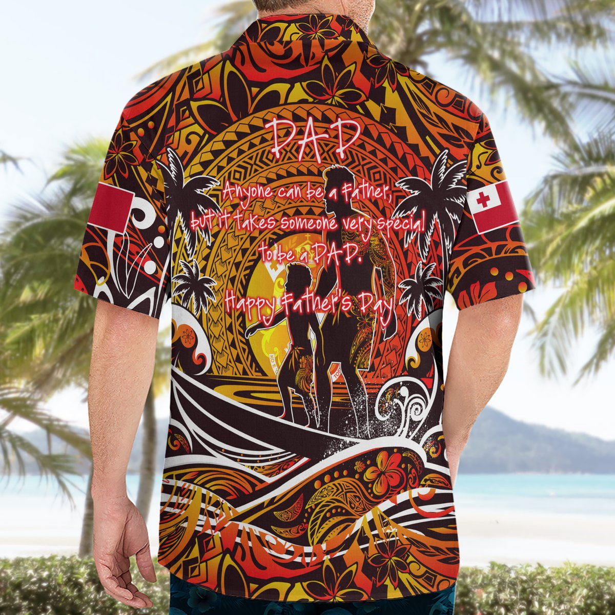 Father's Day Tonga Hawaiian Shirt Special Dad Polynesia Paradise DT02 - Polynesian Pride