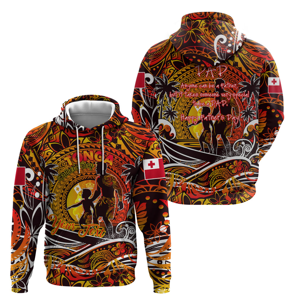 Father's Day Tonga Hoodie Special Dad Polynesia Paradise