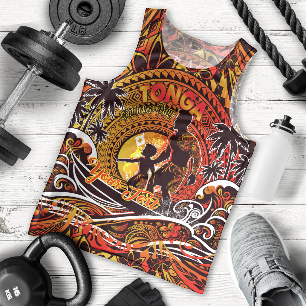 Father's Day Tonga Men Tank Top Special Dad Polynesia Paradise DT02 - Polynesian Pride