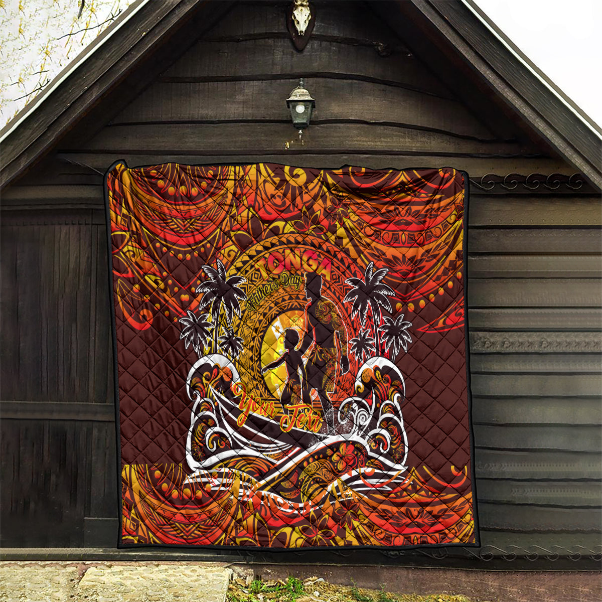 Father's Day Tonga Quilt Special Dad Polynesia Paradise