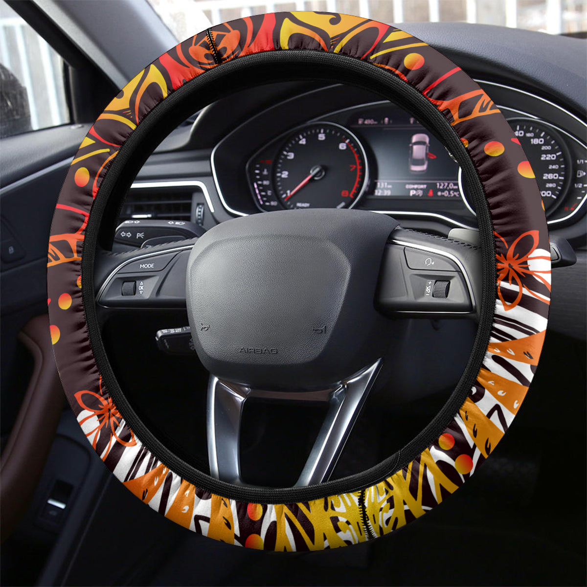 Father's Day Tonga Steering Wheel Cover Special Dad Polynesia Paradise DT02 - Polynesian Pride