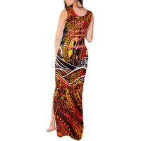 Father's Day Tonga Tank Maxi Dress Special Dad Polynesia Paradise DT02 - Polynesian Pride