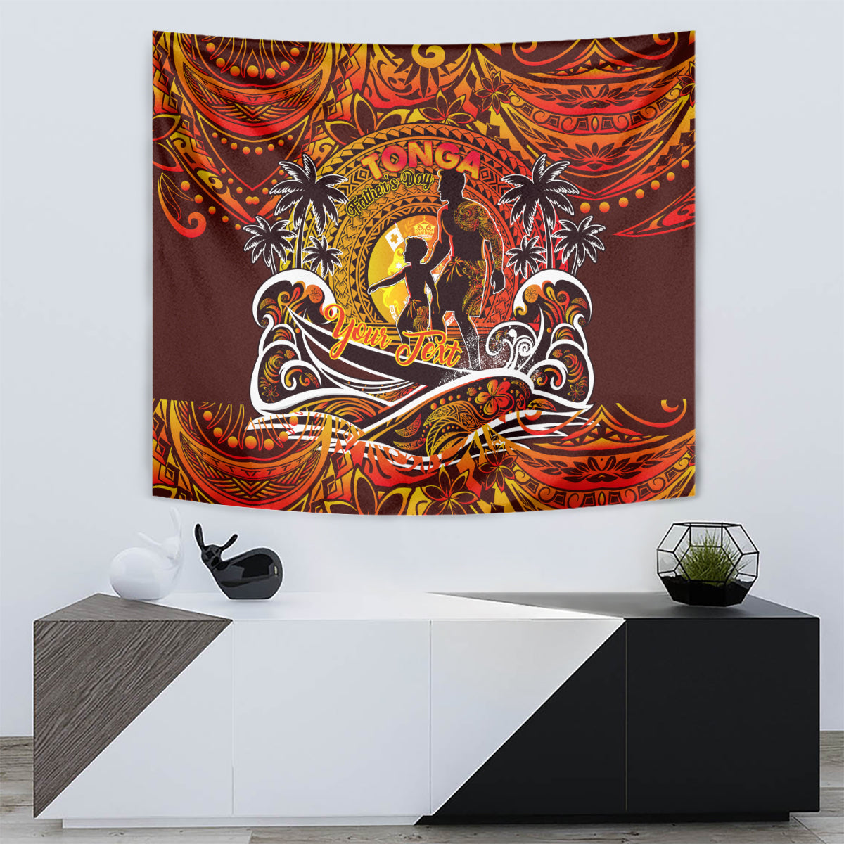 Father's Day Tonga Tapestry Special Dad Polynesia Paradise DT02 - Polynesian Pride