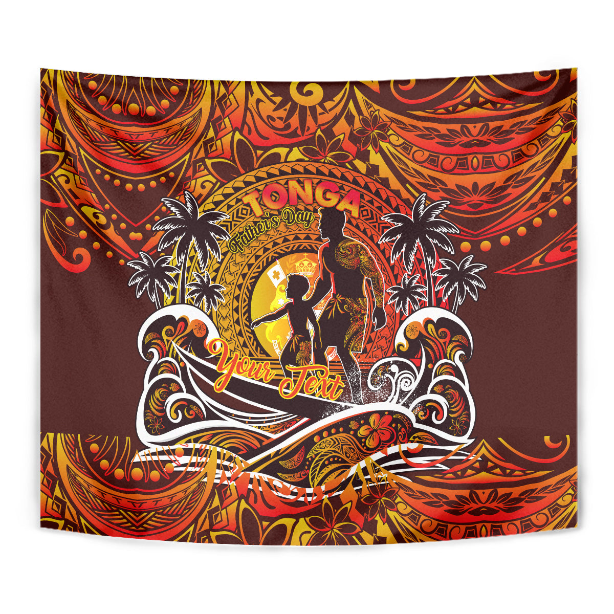 Father's Day Tonga Tapestry Special Dad Polynesia Paradise DT02 - Polynesian Pride