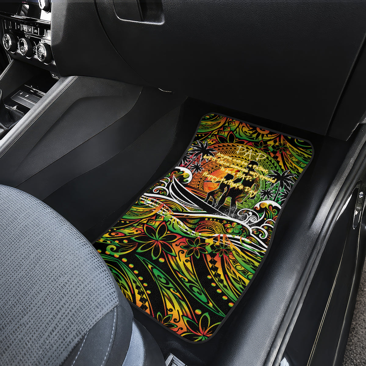Father's Day Vanuatu Car Mats Special Dad Polynesia Paradise DT02 - Polynesian Pride
