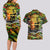 Father's Day Vanuatu Couples Matching Long Sleeve Bodycon Dress and Hawaiian Shirt Special Dad Polynesia Paradise