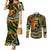 Father's Day Vanuatu Couples Matching Mermaid Dress and Long Sleeve Button Shirt Special Dad Polynesia Paradise