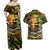 Father's Day Vanuatu Couples Matching Off Shoulder Maxi Dress and Hawaiian Shirt Special Dad Polynesia Paradise