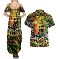 Father's Day Vanuatu Couples Matching Summer Maxi Dress and Hawaiian Shirt Special Dad Polynesia Paradise DT02 - Polynesian Pride