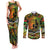 Father's Day Vanuatu Couples Matching Tank Maxi Dress and Long Sleeve Button Shirt Special Dad Polynesia Paradise