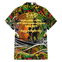 Father's Day Vanuatu Family Matching Off Shoulder Maxi Dress and Hawaiian Shirt Special Dad Polynesia Paradise DT02 - Polynesian Pride