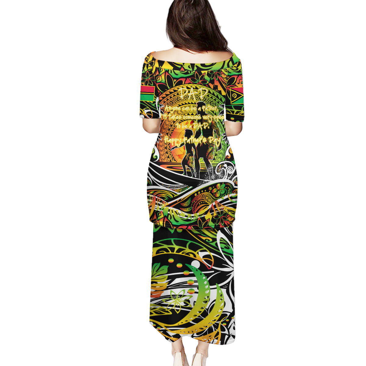 Father's Day Vanuatu Family Matching Puletasi and Hawaiian Shirt Special Dad Polynesia Paradise DT02 - Polynesian Pride