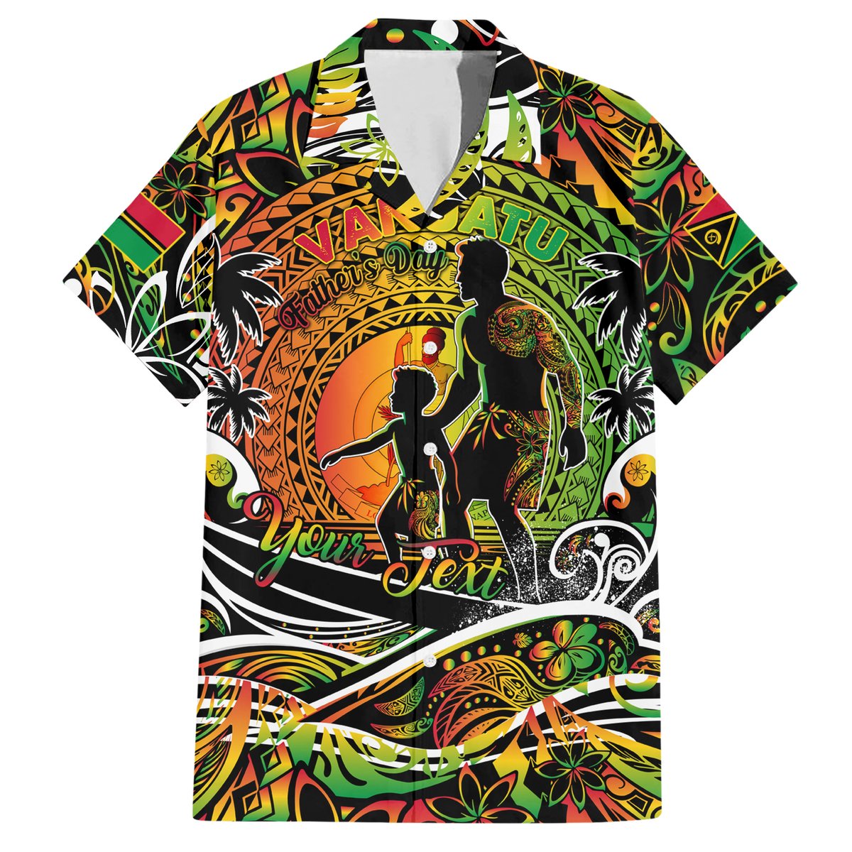 Father's Day Vanuatu Hawaiian Shirt Special Dad Polynesia Paradise DT02 Art - Polynesian Pride
