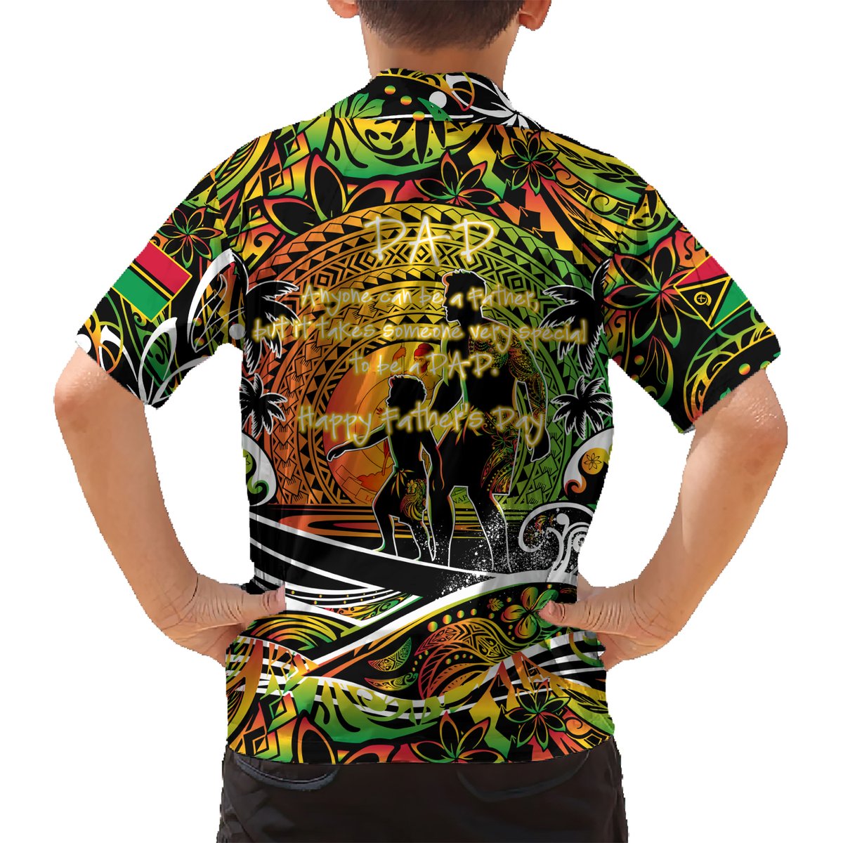 Father's Day Vanuatu Hawaiian Shirt Special Dad Polynesia Paradise DT02 - Polynesian Pride