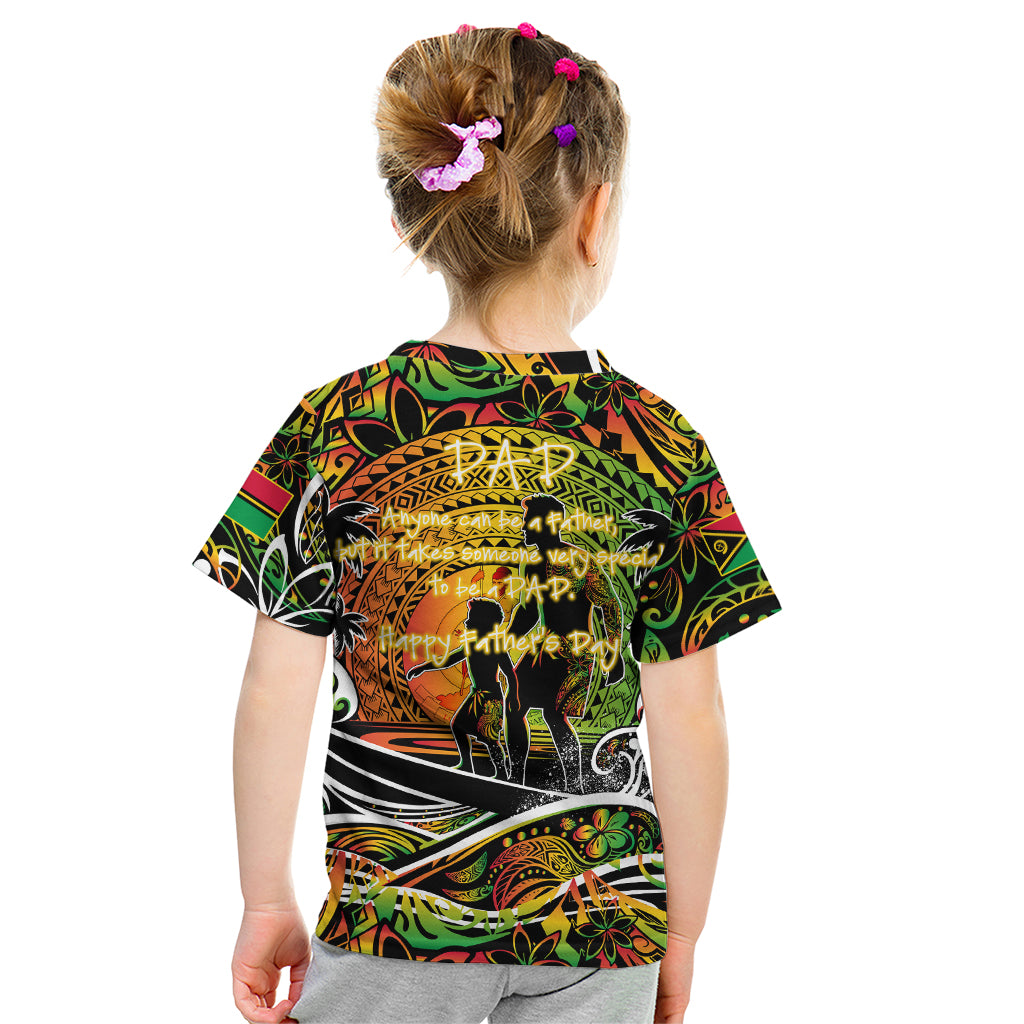 Father's Day Vanuatu Kid T Shirt Special Dad Polynesia Paradise