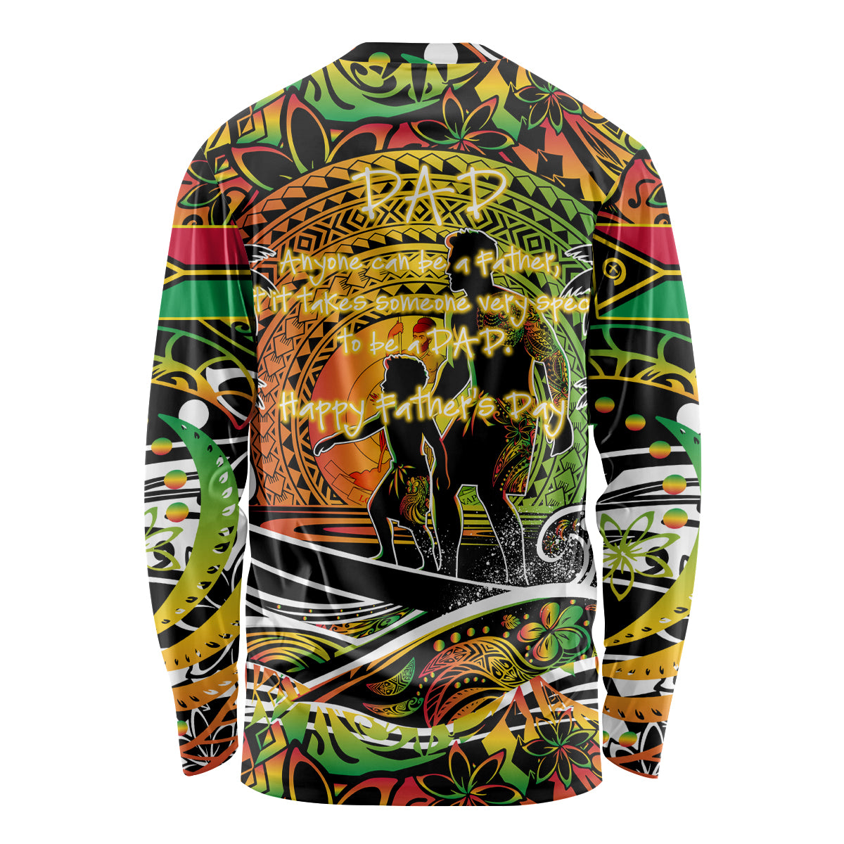 Father's Day Vanuatu Long Sleeve Shirt Special Dad Polynesia Paradise