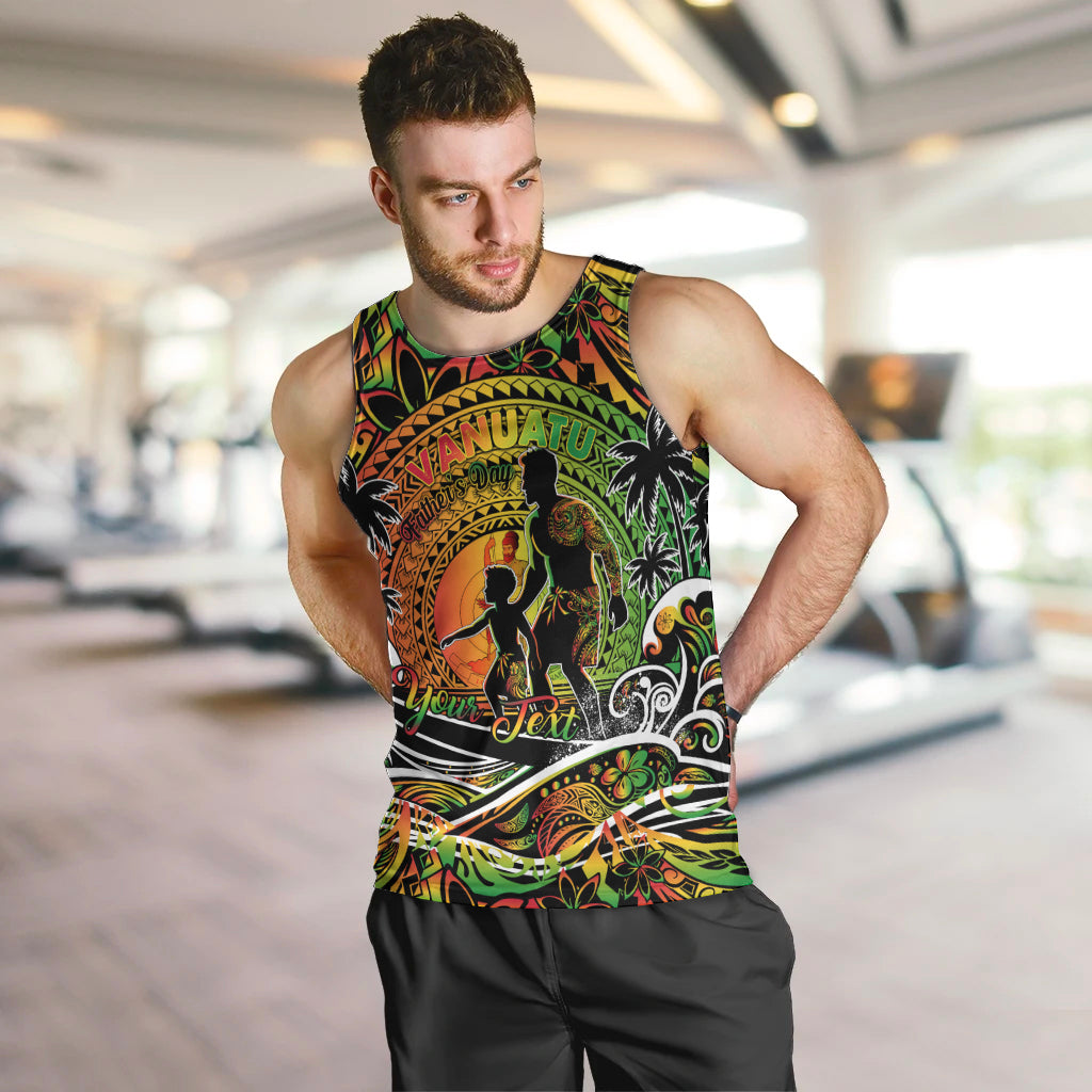 Father's Day Vanuatu Men Tank Top Special Dad Polynesia Paradise DT02 Art - Polynesian Pride