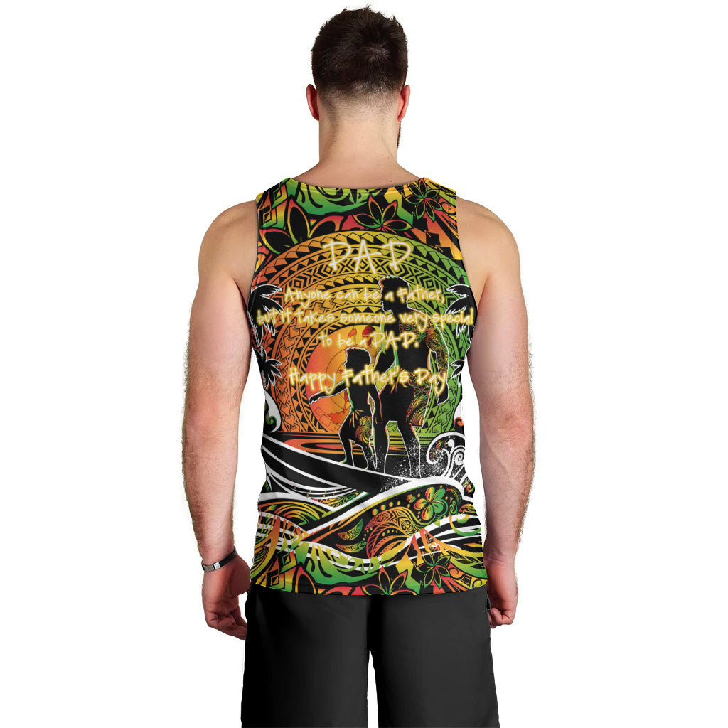 Father's Day Vanuatu Men Tank Top Special Dad Polynesia Paradise DT02 - Polynesian Pride