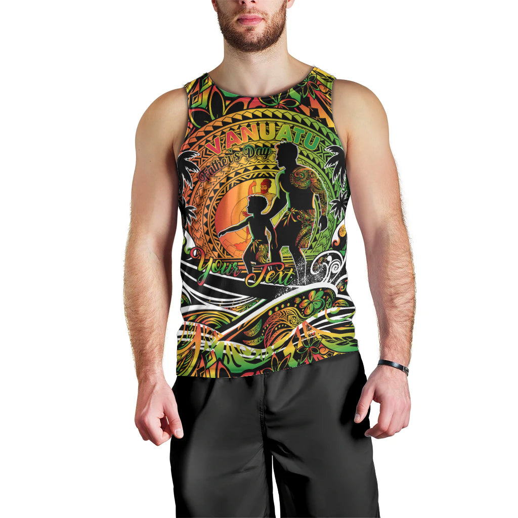 Father's Day Vanuatu Men Tank Top Special Dad Polynesia Paradise DT02 - Polynesian Pride