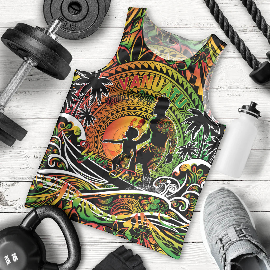 Father's Day Vanuatu Men Tank Top Special Dad Polynesia Paradise DT02 - Polynesian Pride