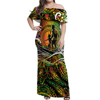 Father's Day Vanuatu Off Shoulder Maxi Dress Special Dad Polynesia Paradise DT02 Women Art - Polynesian Pride