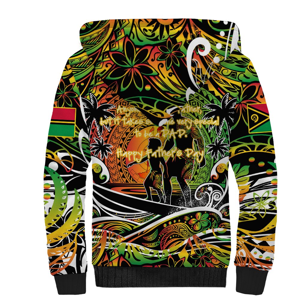 Father's Day Vanuatu Sherpa Hoodie Special Dad Polynesia Paradise DT02 - Polynesian Pride