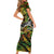 Father's Day Vanuatu Short Sleeve Bodycon Dress Special Dad Polynesia Paradise